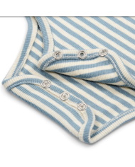 LITTLE DUTCH – Body rayé à manches courtes – Bleu