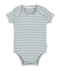 LITTLE DUTCH – Body rayé à manches courtes – Bleu