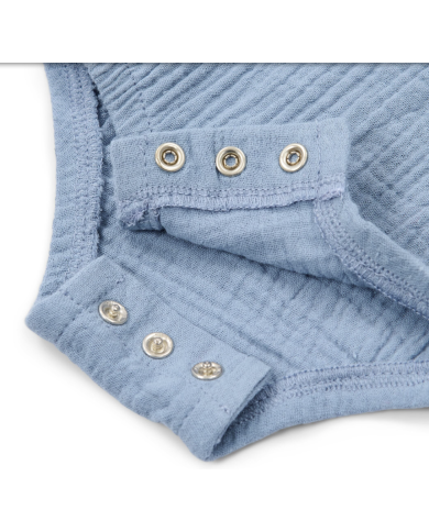 LITTLE DUTCH – Body sans manche en mousseline de coton bio