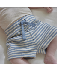 LITTLE DUTCH – Ensemble bébé – T-shirt Hérisson & short rayé bleu