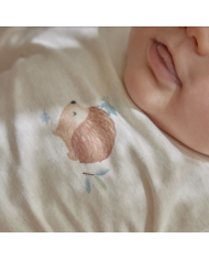 LITTLE DUTCH – Ensemble bébé – T-shirt Hérisson & short rayé bleu