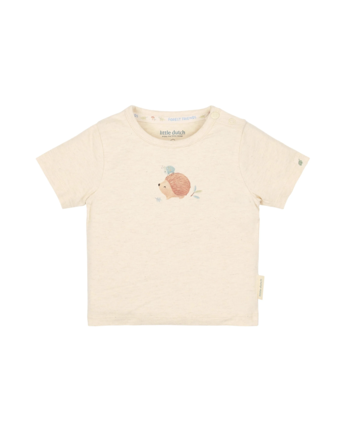 LITTLE DUTCH – Ensemble bébé – T-shirt Hérisson & short rayé bleu