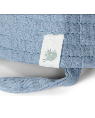 LITTLE DUTCH – Chapeau bébé avec attaches – Stone Blue