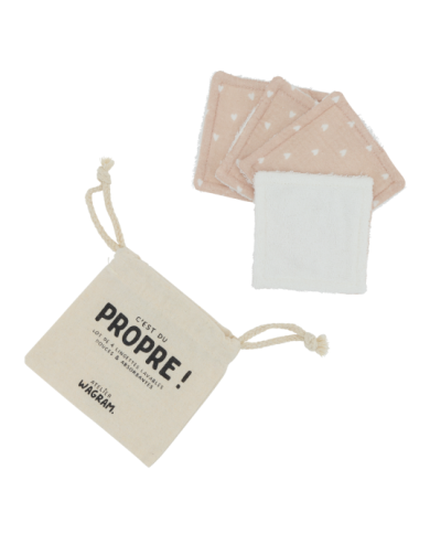 ATELIER WAGRAM - Lot de 4 lingettes lavables