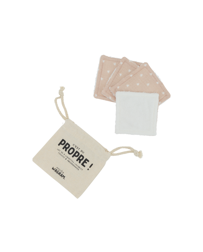ATELIER WAGRAM - Lot de 4 lingettes lavables