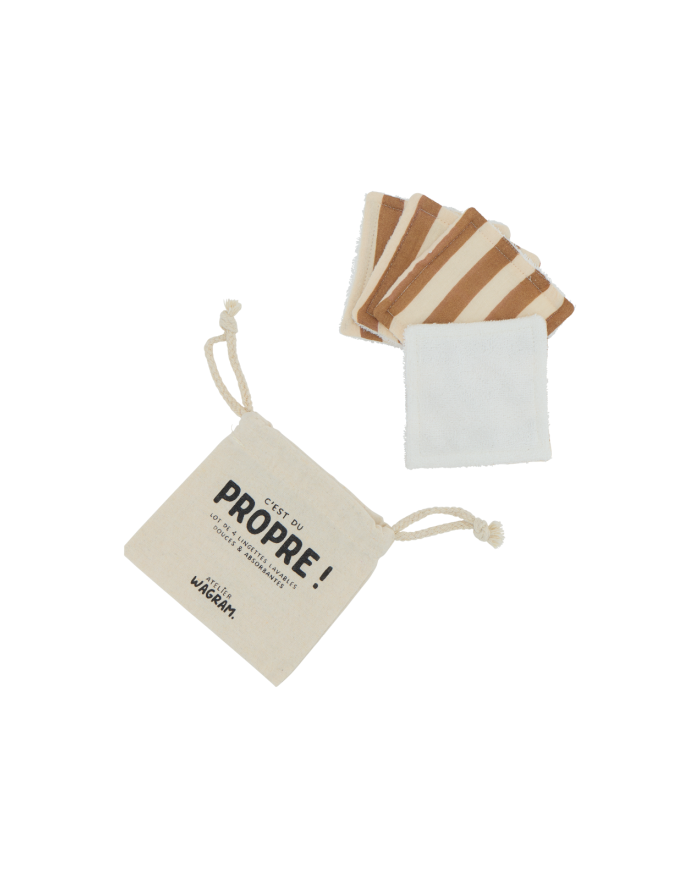 ATELIER WAGRAM - Lot de 4 lingettes lavables