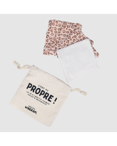 ATELIER WAGRAM - Lot de 4 lingettes lavables