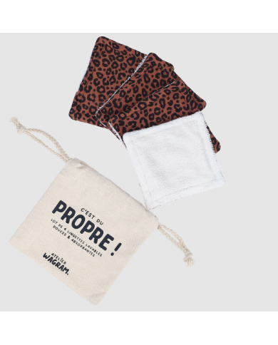 ATELIER WAGRAM - Lot de 4 lingettes lavables