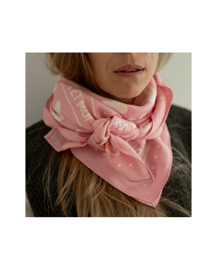 ATELIER WAGRAM - Foulard adulte - Toi, l'amour et moi