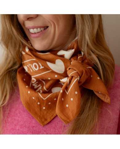 ATELIER WAGRAM - Foulard adulte - Toi, l'amour et moi