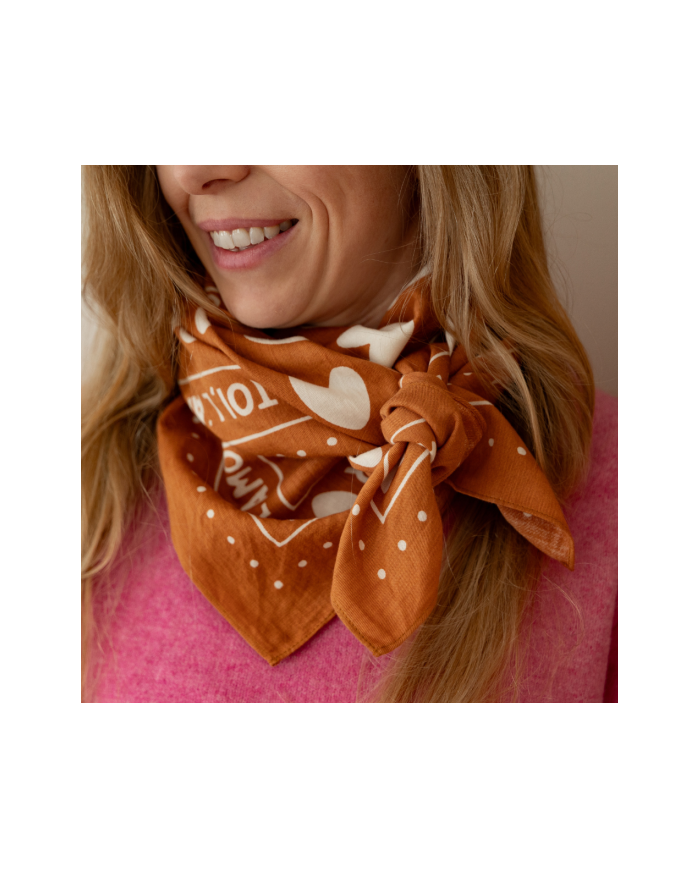 ATELIER WAGRAM - Foulard adulte - Toi, l'amour et moi