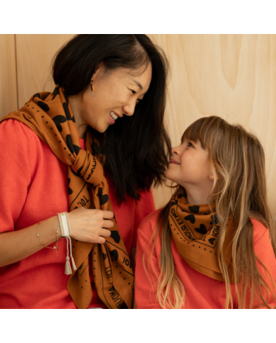 ATELIER WAGRAM - Foulard adulte - Toi, l'amour et moi