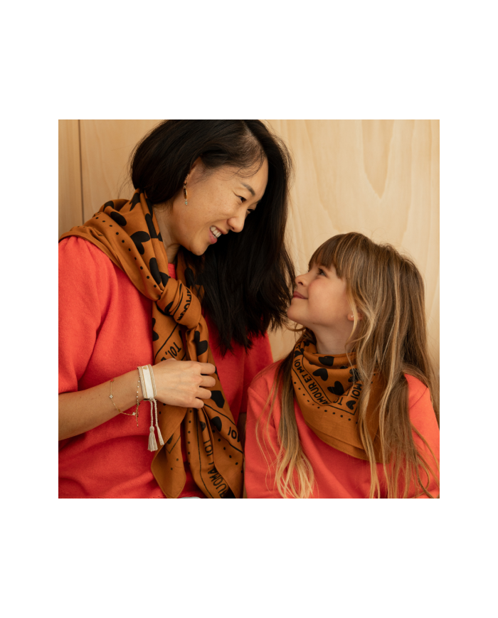 ATELIER WAGRAM - Foulard adulte - Toi, l'amour et moi