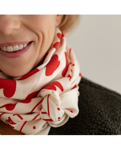 ATELIER WAGRAM - Foulard adulte - Toi, l'amour et moi