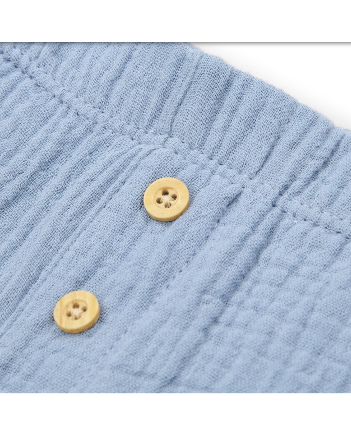 LITTLE DUTCH – Short en mousseline bleu