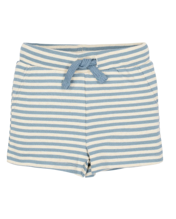 LITTLE DUTCH – Short rayé bleu