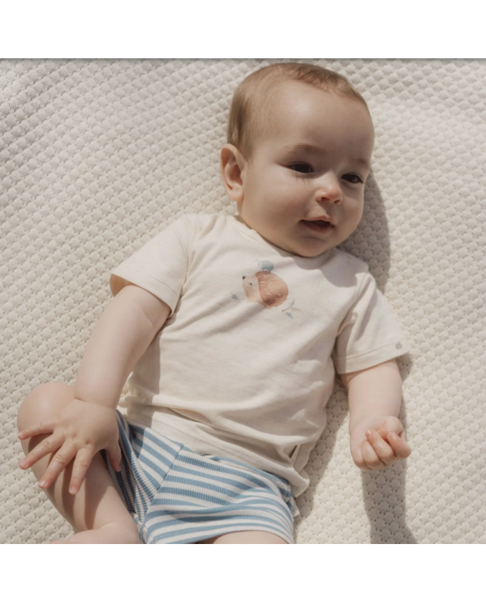 LITTLE DUTCH – Short rayé bleu