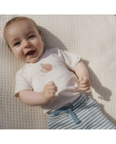 LITTLE DUTCH – Short rayé bleu