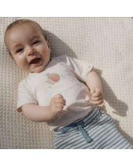 LITTLE DUTCH – Short rayé bleu