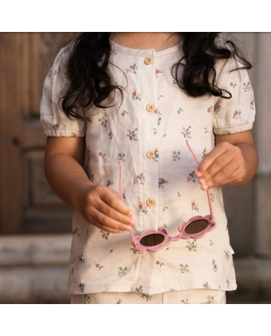 LITTLE DUTCH - Blouse manches courtes – Sable