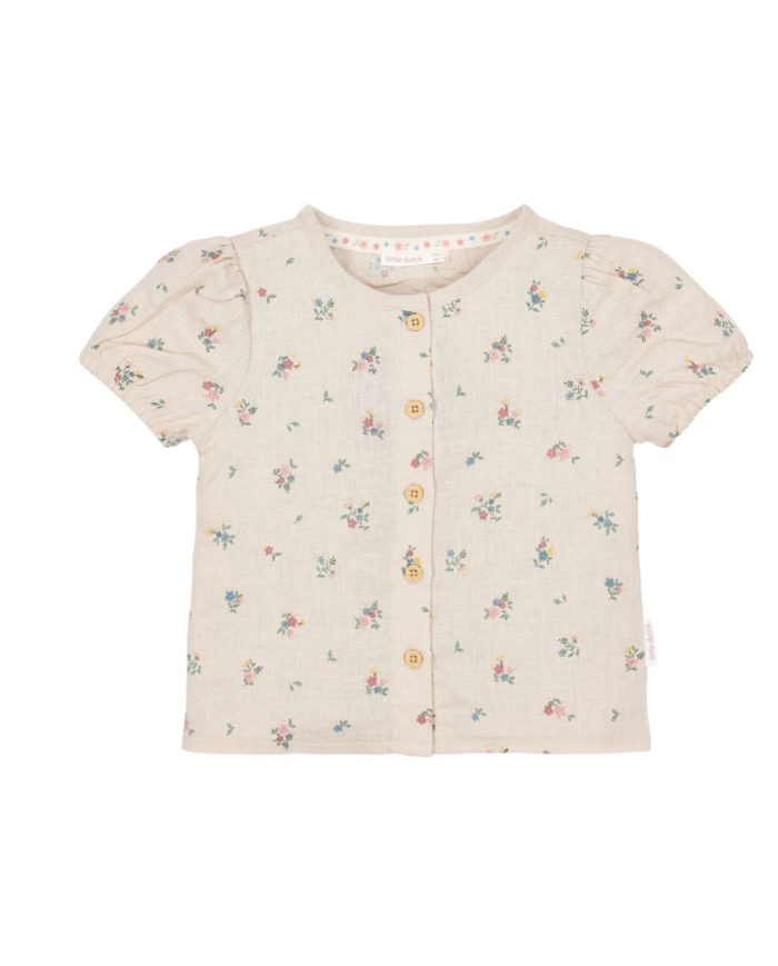 LITTLE DUTCH - Blouse manches courtes – Sable