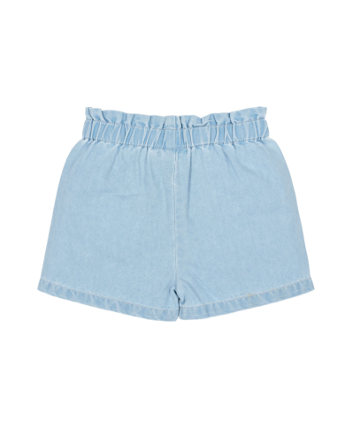 LITTLE DUTCH - Short en jean avec fleurs