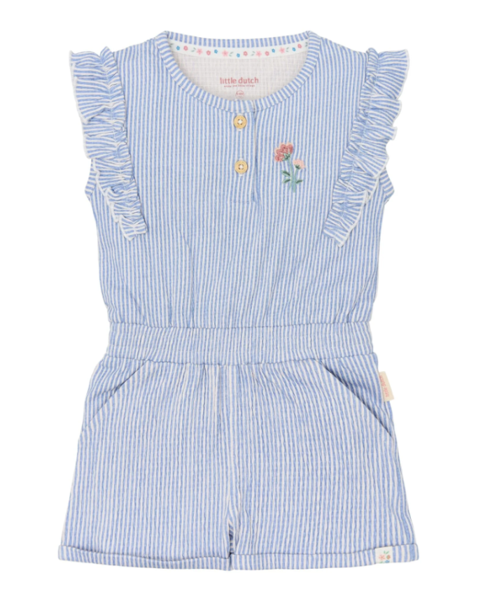 LITTLE DUTCH - Combishort à rayures fines