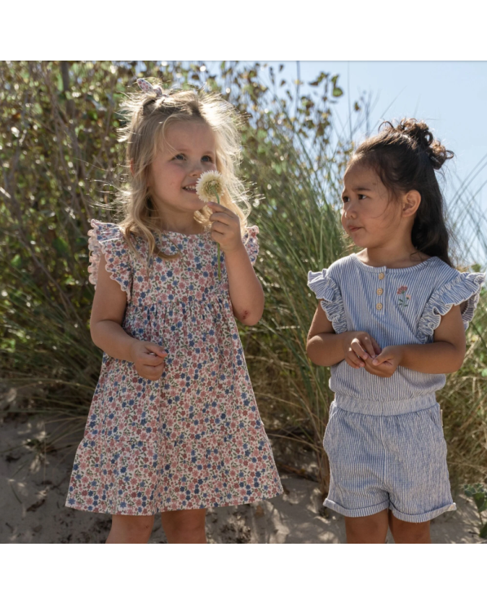 LITTLE DUTCH - Combishort à rayures fines