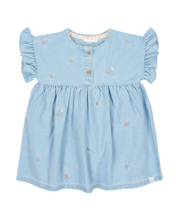 LITTLE DUTCH - Robe effet denim
