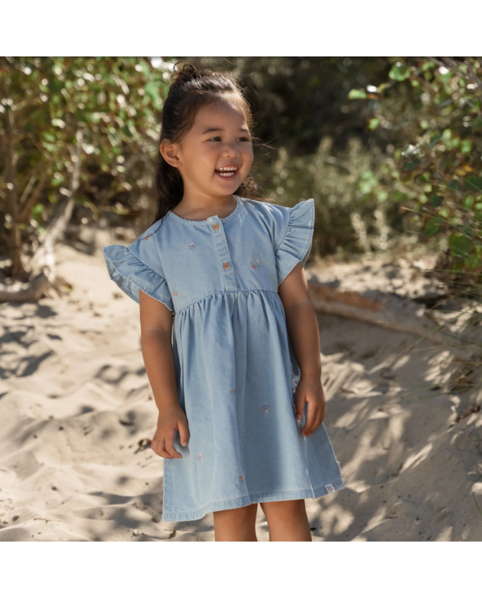 LITTLE DUTCH - Robe effet denim