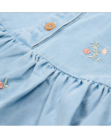 LITTLE DUTCH - Robe effet denim