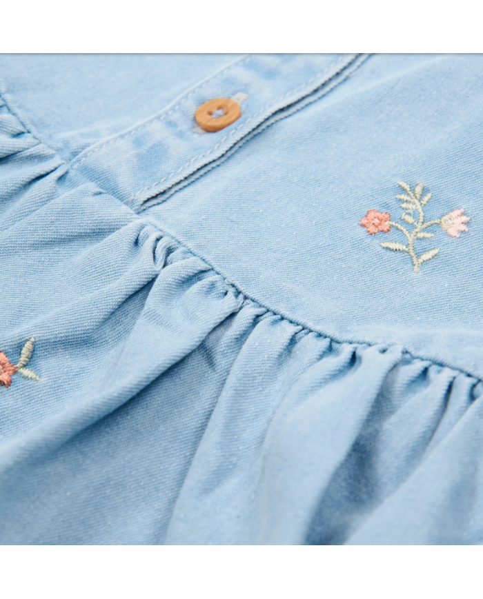 LITTLE DUTCH - Robe effet denim