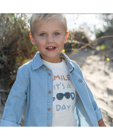 LITTLE DUTCH - T-shirt "smile it's a good day"