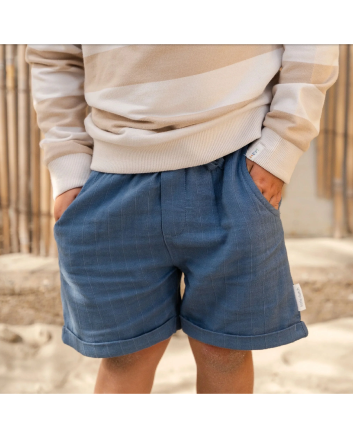 LITTLE DUTCH - Short léger- Indigo