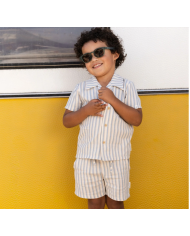 LITTLE DUTCH - Short léger à rayures