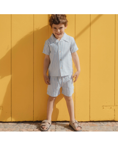 LITTLE DUTCH - Short léger à rayures