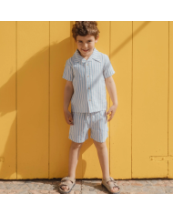 LITTLE DUTCH - Short rayé