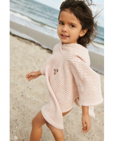 LIEWOOD - Poncho de bain à capuche - Tuscany rose