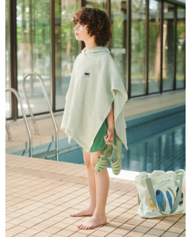 LIEWOOD - Poncho de bain à capuche - Peppermint