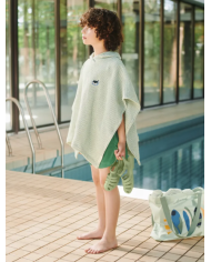 LIEWOOD - Poncho de bain à capuche - Lemon yellow