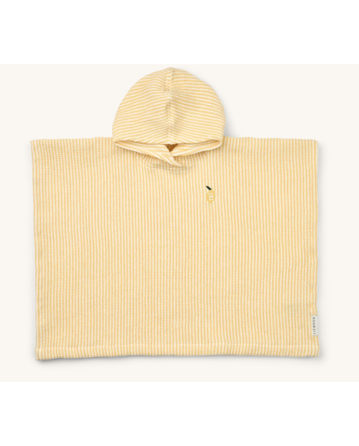 LIEWOOD - Poncho de bain à capuche - Lemon yellow