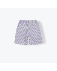 ARSENE ET LES PIPELETTES - Short enfant à rayures – Cobalt