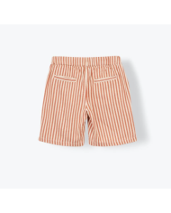ARSENE ET LES PIPELETTES - Short enfant à rayures – Brun