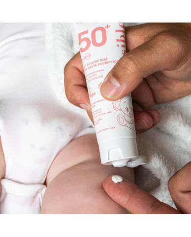 ALPHANOVA SUN - Lait solaire bébé - Peau sensible - SPF50+