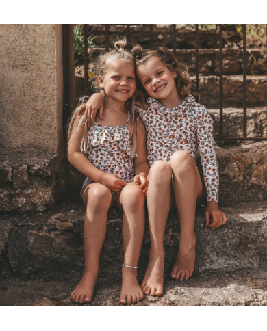 SALTED STORIES - Maillot de bain avec manches - POMMEGRANATE