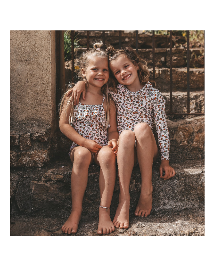 SALTED STORIES - Maillot de bain avec manches - POMMEGRANATE