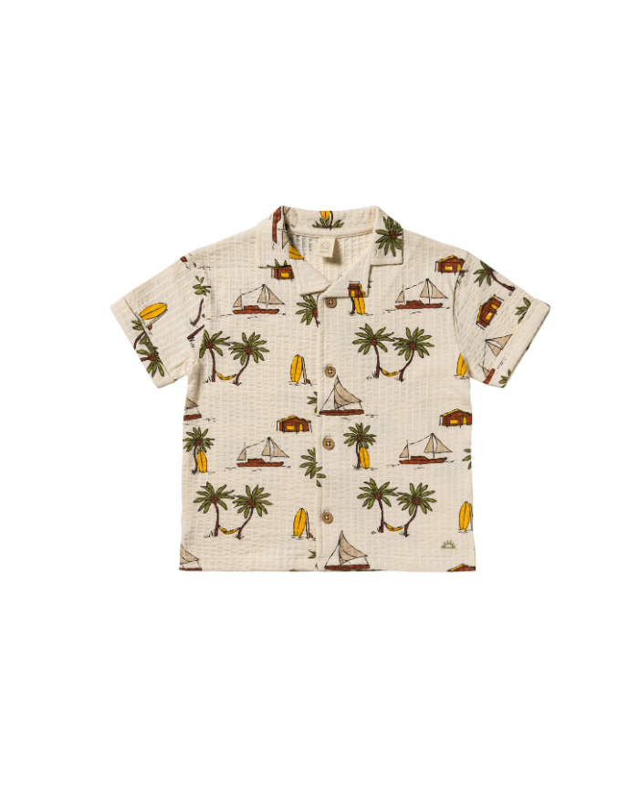 SALTED STORIES - Ensemble chemise et short en seersucker - VOILE