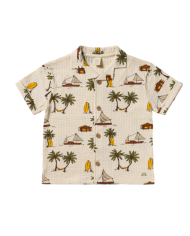 SALTED STORIES - Ensemble chemise et short en seersucker - VOILE