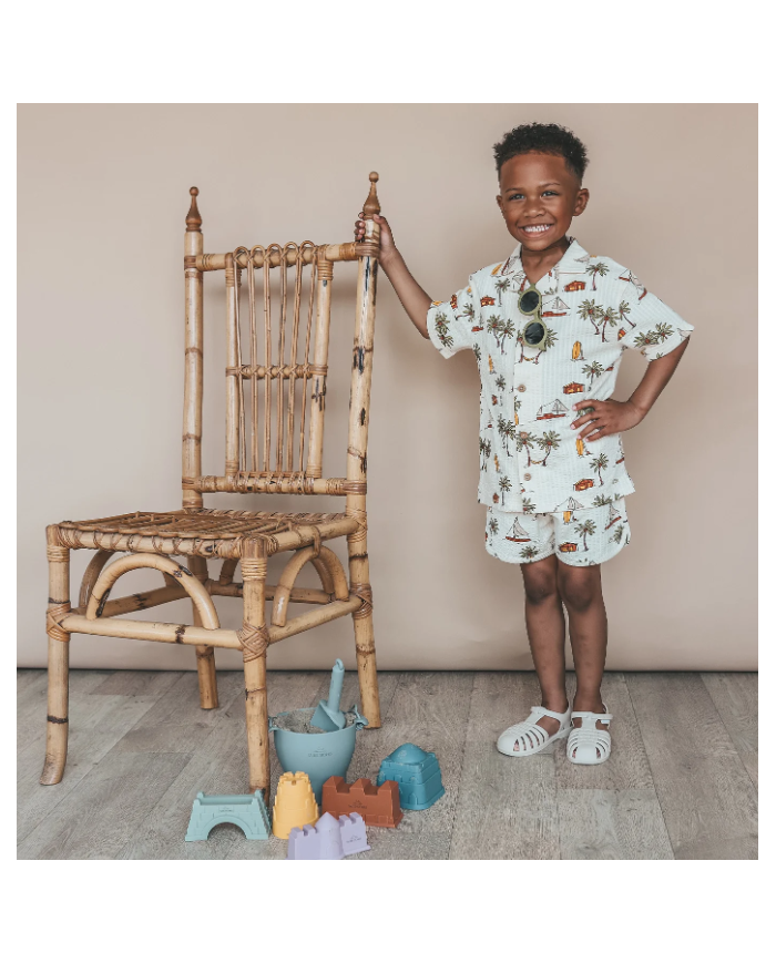 SALTED STORIES - Ensemble chemise et short en seersucker - VOILE