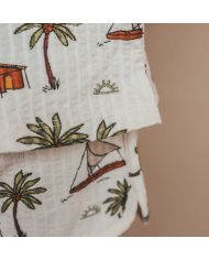 SALTED STORIES - Ensemble chemise et short en seersucker - VOILE